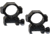 Hi-Lux Optics Sporter 1in Scope Rings Pair, Matte Black, Small, SPR1-100