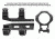 Leapers ACCU-SYNC 30mm Medium Pro 34mm / Offset Picatinny Rings AIR31834