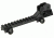 Leapers UTG A2 Rear Sight Assembly w/ Riser Mount, AR-15, Black, MNT-95RS05