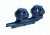 Leapers UTG Accu-Sync 1in Medium Profile 34mm Offset Pic. Rings, Blue Anodize AIR11834AB