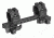 Leapers UTG Integral QD 1in Ring 2 Slot 56mm 100mm Base 15mm S Picatinny Mount M1B56100R2