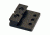 Hi-Lux 1/2inch 60 Degree Bases Drilled, Matte Black M050SB