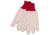 MCR Safety 9018CRPC Double Palm Work Gloves, 18oz Cotton Polyester Blend, Clute Pattern with Straight Thumb, Knit Wrist, Natural, Large, 9018CRPC