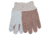 MCR Safety Clute Pattern Unlined Economy Split Leather Palm Work Gloves, Breathable Cotton Back, Gray, Large, 1030