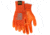 MCR Safety Cut Pro 13 Gauge Kevlar Shell Cut Resistant Work Gloves, PU Coated Palm and Fingertips, Orange, Small, 9178PUOS