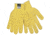 MCR Safety Cut Pro 7 Gauge DuPont Kevlar Shell, Cut Resistant Work Gloves, PVC Honey Grip on 2 Sides, Regular Weight, Clear/Yellow, Medium, 9370HM