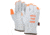 MCR Safety Cut Pro Driver Premium Grade Grain Goatskin, Leather Drivers Work Gloves, Kevlar/Steel Cut Resistant Lined, White, Small, 3601SKHVS