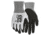 MCR Safety Cut Pro Work Gloves, 13 Gauge Cut Resistant HyperMax Shell, Double Coated Nitrile, Black/Salt and Pepper, XX - Large, 92754XXL