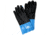 MCR Safety Duoprene Neoprene Coated Work Gloves, Double Dipped Sandy Neoprene, 12in Length Fully Coated, Brushed Interlock Liner, Black/Blue, X - Large, 6962XL