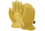 MCR Safety Leather Drivers Insulated Work Gloves, Select Grade Grain Deerskin Palm, Split Leather Back, Fleece Lined and Keystone thumb, Gold, Medium, 3555M