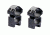 Nikko Stirling 30mm Weaver Rings, Medium, Matte Black, NSMM30WH