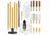 Otis Technology Multi Caliber Pistol Cleaning Kit, .22Cal/.223/5.7mm/.38Cal/9mm/.40 Cal/10mm/.45Cal, Combo, FG-SRS-MCP