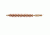 Pro-Shot Pro-Shot Brass Core-Bronze Bristle Rifle Length Bore Brush .22 Caliber, Bronze Bristles w/ Brass Core, 22R