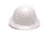 Pyramex Full Brim 4 Point Ratchet Suspension Hard Hat - White HP24110