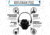 Rifleman PXS Hearing Protectors, 19 db NRR, Black, RFPXS