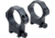 Riton Optics Hardened Steel Rifle Scope Rings, 30mm Tube, 8mm Height, for Picatinny Rail, Black, XRC308S