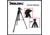 SAMURAI DX999 Black Aluminum Light Weight Tripod, Black, DX999