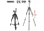 SAMURAI DX999 Black Aluminum Light Weight Tripod, Black, DX999