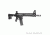 Troy 9in Alpha Rail No Sight, Black, NSN - 1005-01-621-9178, STRX-AL1-90BT-01