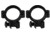 TruGlo Lightweight 1in Scope Rings Mounts, Rimfire/Airgun Rails, Medium, Black, TG-TG8960B2