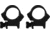 TruGlo Lightweight Quad Lock 1 in Scope Rings Mount, Picatinny/Weaver Rails, High, Black, TG-TG8961B2