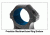 UTG PRO 34mm/2PCs High Profile P.O.I Picatinny Rings, Black, RWU013420