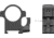 Vector Optics Steel Weaver Qick Release Medium Profile Rings, 1 in