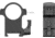 Vector Optics Steel Weaver Quick Release Medium Profile Rings, 1.25 in