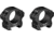 Vortex Pro Series 1 inch Rifle Scope Rings, Weaver/Picatinny, Low Height, 0.75 inch, Black, PR1-L