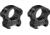 Vortex Pro Series 1 inch Rifle Scope Rings, Weaver/Picatinny, Medium Height, 0.95 inch, Black, PR1-M