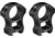 Vortex Pro Series 30mm Rifle Scope Rings, Weaver/Picatinny, Extra High Height, 1.54 inch, Black, PR30-XH