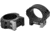 Warne Hyperlite Rings, Matte Black, 30 mm, Medium, 8514M