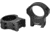 Warne Hyperlite Rings, Matte Black, 1in, High, 8502M