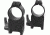 Warne 1in Quick Detach AR15 Flat Top Rifle Scope Rings, Ultra High Profile, Matte Black A204LM