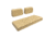 Wise Golf Cart Front Seat Complete Set, Club Car DS, Model Years 1979-1999, Buff, Large, WG003B-7743