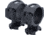 ZRODelta StealthCut 34mm x 1.25 Height Scope Ring Set, 6061 Black Anodize, ZRO-SC-34-M