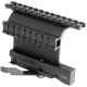 USED, AimSports AK Double Side Rail Mount/Picatinny w/ QR Lever, Black MK004S