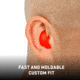 Allen ULTRX Silicone Putty Ear Plugs, 3-Pairs, Orange, 4123