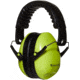 Allen Youth Sound Shield Foldable Safety Earmuffs, 21 dB NRR, ANSI S3.19 &amp; CE EN352-1 Hearing Protection Rated, Black/Chartreuse, One Size, 2327