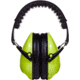 Allen Youth Sound Shield Foldable Safety Earmuffs, 21 dB NRR, ANSI S3.19 &amp; CE EN352-1 Hearing Protection Rated, Black/Chartreuse, One Size, 2327
