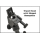 Ashbury Precision Ordnance TACT3-Q, Quantum Compact Tactical Tripod w/Afixed Hinged Base Plate, Tactical Gray, NSN 1260-01-578-1898 600-41V-0002-00