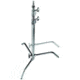 Avenger 20inC Stand 18(68.9in) Sliding Leg Black Steel, 2 Risers A2018LCB