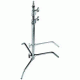 Avenger 30inC-Stand 25(99.6in) Sliding Leg Black Steel, 2 Risers A2025LCB