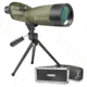 Barska 20-60x60 Blackhawk Waterproof Spotting Scope, Straight, Green, w/ Tripod, Soft Case, Hard Case, AD10350