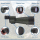 Barska 25-125x88 WP, Benchmark Spotting Scope, Straight, w/ 2 Tripods, 2 Cases