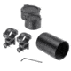 USED Barska Accessory Pack, for AC10046 Rifle Scope, 1 inch High Rings, 42mm Sunshade, Flip-Up Lens Covers, Matte Black, AF10478, EDEMO1