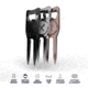 Blue Tees Golf Divot Repair Tool, Rose, DV-HTG-DT1-PK