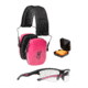 Browning Range Kit Ear Muffs For Her, Pink/Black, 126410