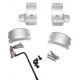 DNZ Products Hunt Masters Two Piece Mounts - Marlin XL7/XS7/Winchester 70, High Ring, 1 in Tube, 4 Screws, Silver, 2W71THS