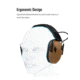 Earmor Sport Shooting ElectronicEar Muffs w/ Foam Earpads, 22dB, Coyote Brown, M300A-CB